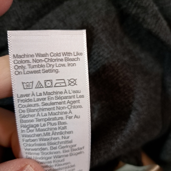 Madewell Plush Charcoal Gray Square Neck Smocked Waist Top Size Small - Picture 10 of 11